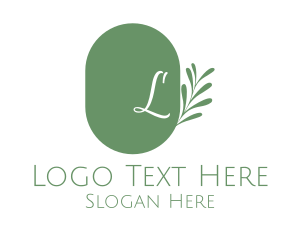 Chic - Wellness Lettermark Leaves logo design