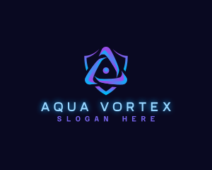 Technology Cyber Vortex logo design