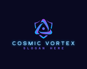 Technology Cyber Vortex logo design