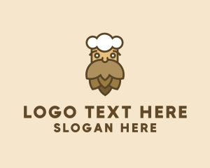 Pub - Beer Man Beard logo design