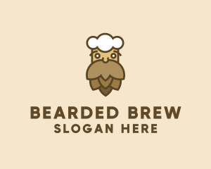 Beer Man Beard  logo design