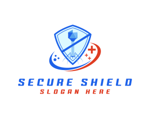 Antivirus - Virus Protection Shield logo design
