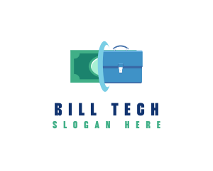 Entrepreneur Money Briefcase logo design