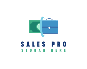 Entrepreneur Money Briefcase logo design