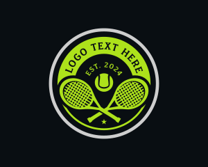 Paddle Ball - Tennis Sports Ball logo design