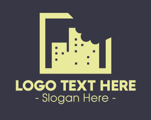 Estate - City Building Bite logo design