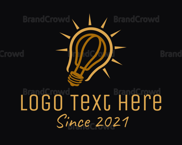 Light Bulb Fixture Logo