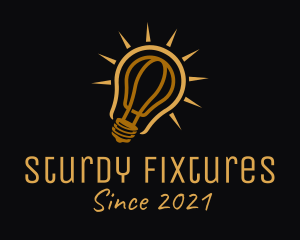 Fixture - Light Bulb Fixture logo design