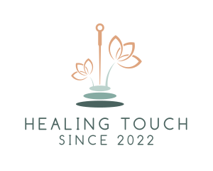 Acupuncturist - Floral Acupuncture Wellness logo design