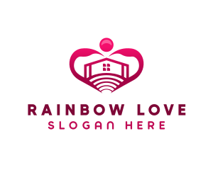 Love Heart Home logo design