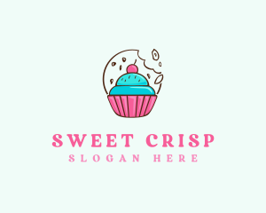 Wafer - Cookie Cupcake Dessert logo design