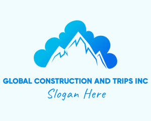 Mountaineer - Mountain Cloud Landscape logo design