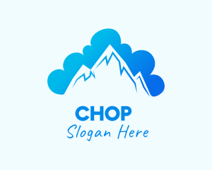 Hills - Mountain Cloud Landscape logo design