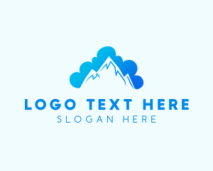 Mountain Cloud Landscape Logo