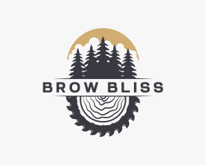 Woodwork Wood Sawmill logo design