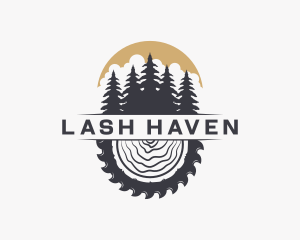 Woodwork Wood Sawmill logo design