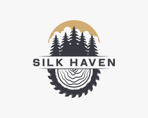 Woodwork Wood Sawmill logo design