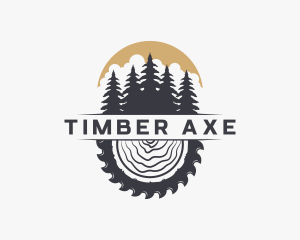 Woodwork Wood Sawmill logo design