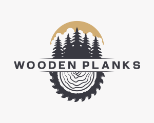 Woodwork Wood Sawmill logo design