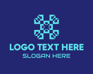Web - Digital Tech Pattern logo design