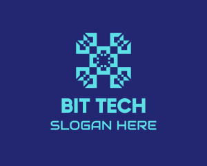 Digital Tech Pattern logo design