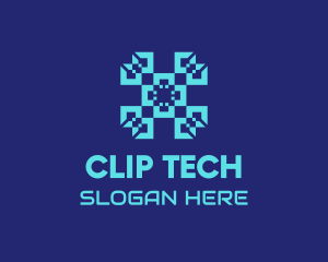 Digital Tech Pattern logo design