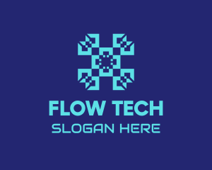 Digital Tech Pattern logo design