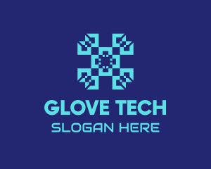 Digital Tech Pattern logo design