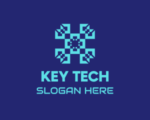 Digital Tech Pattern logo design