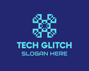 Digital Tech Pattern logo design