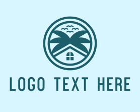 House - House Villa Tree logo design