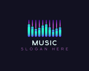 Music Record Equalizer Logo