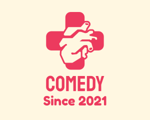 Nurse - Medical Heart Cross logo design