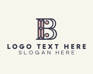 Elegant Retro Boutique Letter B Logo