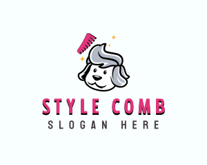 Comb - Pet Groomer Comb logo design