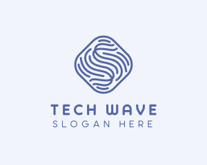 Waves Biotech Research logo design