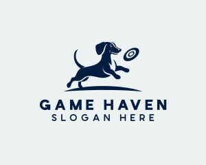 Puppy Dog Frisbee Logo