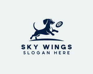 Puppy Dog Frisbee Logo