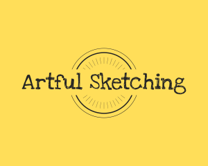 Sketching - Handwriting Preschool Doodle logo design