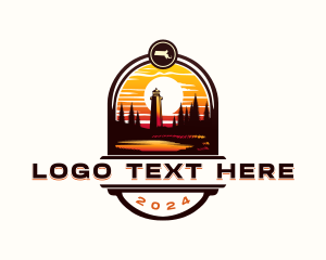 Forest - Massachusetts Lighthouse Coast logo design