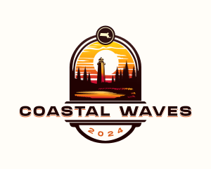 Massachusetts Lighthouse Coast logo design