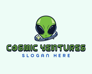 Cosmic Space Alien logo design
