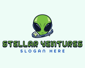 Cosmic Space Alien logo design