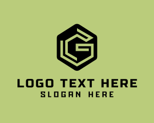 Puzzle - Hexagon Gaming Letter G logo design