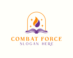 Flame Book Library Logo