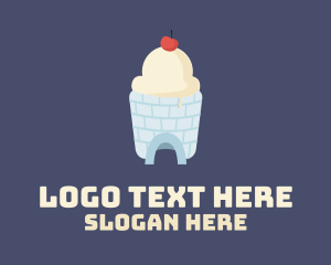 Sherbet - Ice Cream Igloo logo design