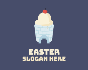 Ice Cream - Ice Cream Igloo logo design