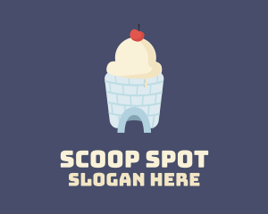 Scoop - Ice Cream Igloo logo design