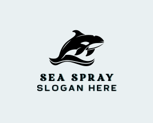 Orca Sea Animal logo design