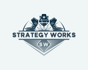 Mechanical Laser Machinery  logo design